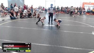 45 lbs Quarterfinal - Huntleigh Jennings, SCSOW vs Craig Taylor, No Worries Academy