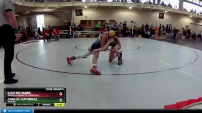 83 lbs Cons. Round 3 - Liam Richards, Rhyno Academy Of Wrestling vs Carlos Gutierrez, Indiana