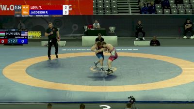 87 kg Quarterfinal - Payton Jacobson, USA vs Tamas Levai, HUN