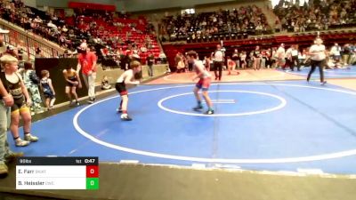 90 lbs Quarterfinal - Ethan Farr, Skiatook Youth Wrestling 2022-23 vs Boston Heissler, Claremore Wrestling Club