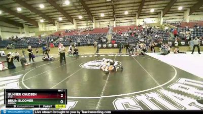 92 lbs 1st Place Match - Bruin Bloomer, Oregon vs Gunner Knudsen, Utah