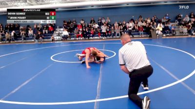 133 lbs Quarterfinal - Devin Gomez, Western Colorado University vs Jevin Foust, Newman