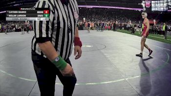 D2-138 lbs Cons. Round 1 - Cayden Banko, Huron HS (New Boston) vs Nolan Larson, Sparta HS