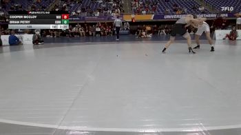 165 lbs Finals (2 Team) - Brian Petry, Cornell College vs Cooper McCloy, Wabash