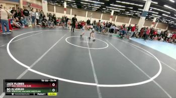 73-74 lbs Round 3 - Jack Flores, Katy Area Wrestling Club vs Bo Elverum, Fort Worth PAL Panthers Wrestling