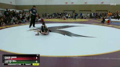 84 lbs Semis (4 Team) - Chase Greig, Buffalo vs Carter Sell, F/MCC