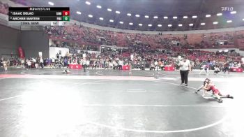 80 lbs Cons. Semi - Isaac Delao, Racine Area Wrestling Inc. vs Archer Marten, Pirate Mat Club
