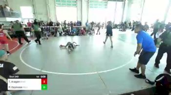 54 lbs Consolation - Terrence Aragon, Rbwc vs Philip Espinosa, Rough House WC