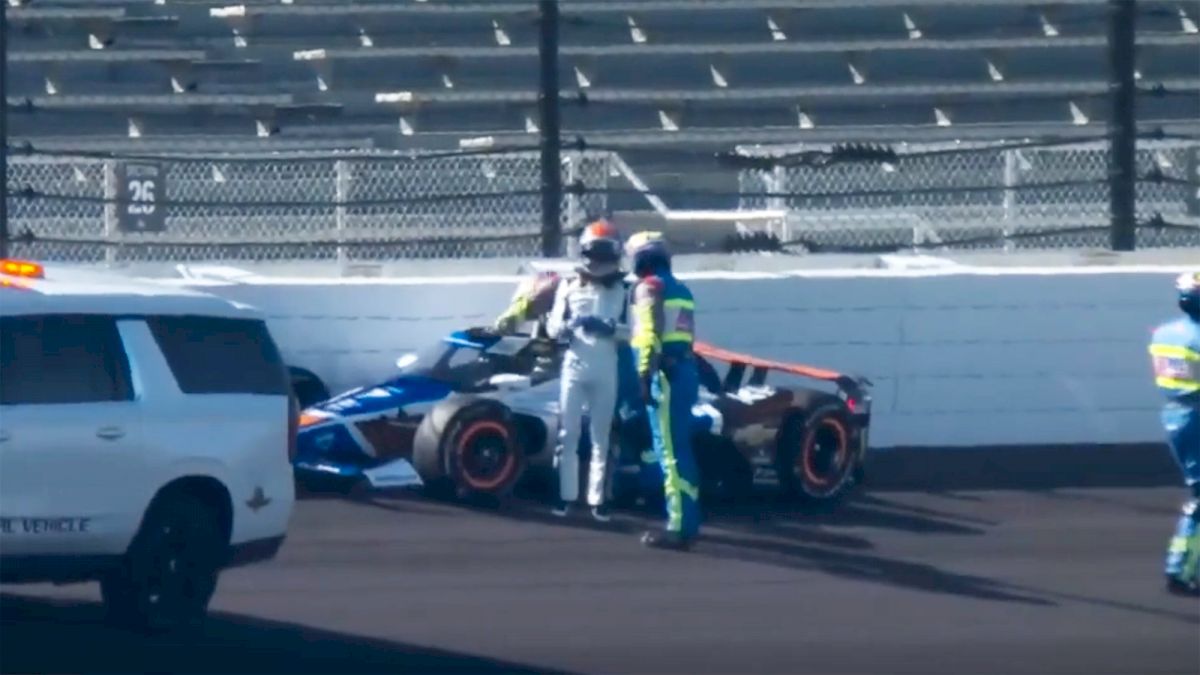 Kyle Larson Crashes In Testing For Indianapolis 500 | WATCH