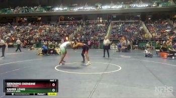 4A 220 lbs Cons. Round 3 - Geronimo Oxendine, Hoke County vs Xavier Lewis, Leesville Road