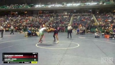 4A 220 lbs Cons. Round 3 - Geronimo Oxendine, Hoke County vs Xavier Lewis, Leesville Road