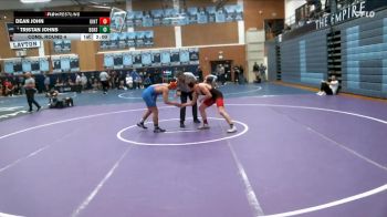 157 lbs Cons. Round 4 - Tristan Johns, Bishop Gorman HS vs Dean John, Uintah