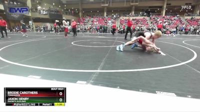 130 lbs Cons. Round 2 - Brodie Carothers, Tonganoxie vs Jaxon Henry, Ogden`s Outlaws
