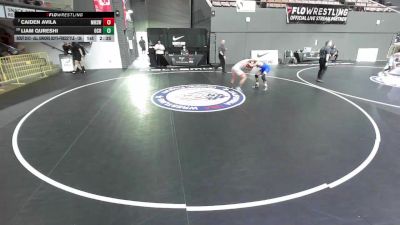 Champ. Round 3 - Caiden Avila, Madera High School Wrestling vs Liam Qureshi, Orange County RTC