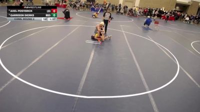 16U - 132 lbs Cons. Round 5 - Axel Posterick, Little Falls vs Garrison Dierks, Mankato East