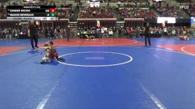 54 lbs Champ. Round 2 - Mason Deveraux, Laurel Matburners vs Zander Enciso, Casper Wrestling Club