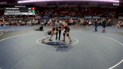 D 1 215 lbs Cons. Round 3 - Dylan Mesloh, Parkway vs Joeshane Wiltz, East Ascension