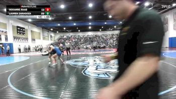 135 Girls 1st Place Match - Lauren Zaragoza, Brawley vs Roxanne Raab, Clairemont
