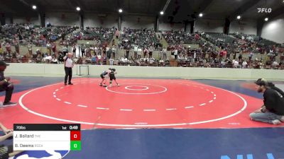 70 lbs Rr Rnd 3 - Jaxon Ballard, The Storm Wrestling Center vs Brody Deems, Rockmart Takedown Club