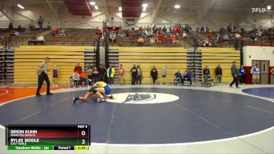 150 lbs Cons. Round 5 - Simon Kuhn, Hamilton Heights vs Rylee Biddle, East Noble