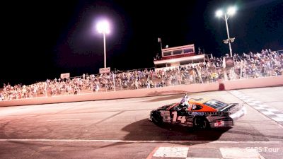 Jared Fryar Reacts After Scoring First CARS Tour Victory At Orange County Speedway