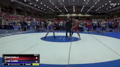 120 lbs Cons. Round 1 - Ethan Padilla, CA vs Tyler Clarke, IL