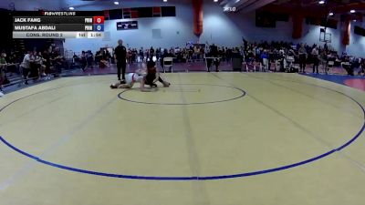 132 lbs Cons. Round 2 - Mustafa Abdali, Gunston Wrestling Club vs Jack Fang, McLean