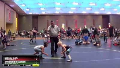 61 lbs Semis & 1st Wrestleback (8 Team) - Cameron Donaldson, MO Outlaws Gold vs Karson Smith, Untouchables