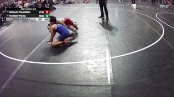 95 lbs Cons. Round 2 - Gunnar Tullberg, West Point Wrestling Club vs Parker Wilke, Kearney MatCats Wrestling Club