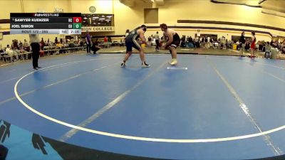 285 lbs Quarterfinal - Sawyer Kuenzer, Rochester Christian vs Joel Simon, Cornerstone University
