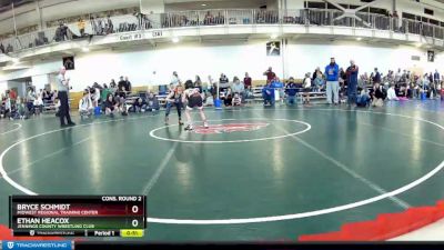 56 lbs Cons. Round 2 - Ethan Heacox, Jennings County Wrestling Club vs Bryce Schmidt, Midwest Regional Training Center