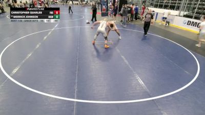 Junior Boys - 190 lbs 7th Place Match - Merrick Johnson, Beatrice High School Wrestling vs Christopher Quarles, Fishers Wrestling Club