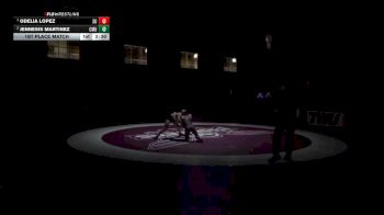 103 lbs 1st Place Match - Odelia Lopez, Schreiner University vs Jennesis Martinez, Colorado Mesa University