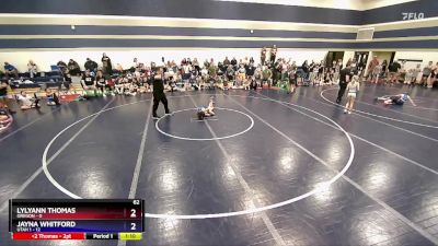 62 lbs Round 3 (6 Team) - Lylyann Thomas, Oregon vs Jayna Whitford, Utah 1