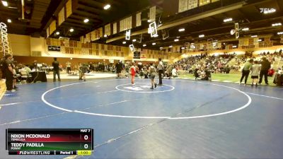 67 lbs Quarterfinal - Nixon McDonald, Temecula vs Teddy Padilla, Poway