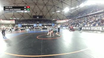 Girls 4A 145 lbs Cons. Semi - Emily Ortiz Marquez, Jackson (Girls) vs Vita Silva, South Kitsap (Girls)