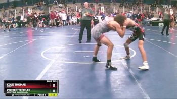 130 lbs Cons. Round 2 - Kole Thomas, Hart vs Porter Temples, Westfield High School