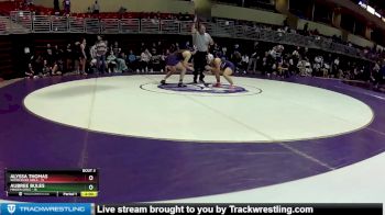 135 lbs Round 1 (8 Team) - Aubree Bules, Minden Girls vs Alyssa Thomas, Wood River Girls