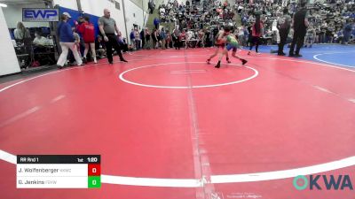 64 lbs Rr Rnd 1 - Jaxon Wolfenberger, Keystone Kids Wrestling Club vs Gunner Jenkins, Fort Gibson Youth Wrestling