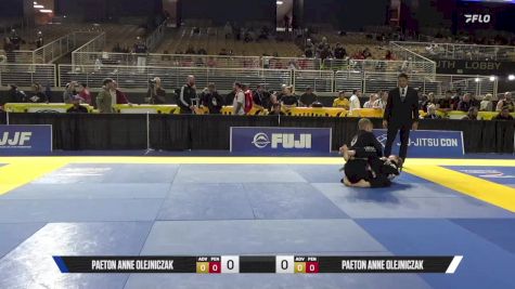 Paeton Anne Olejniczak vs Caitlyn P Lafleur 2025 Pan Jiu Jitsu IBJJF Championship