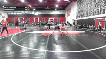 150 lbs Round 4 (12 Team) - Onyx Kunsaitis, American Falls vs Garen Dustin, Kimberly High School