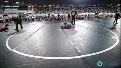 55 lbs Quarterfinal - Remmi Schwahn, Chandler Takedown Club vs Jantzen Duran, Jay Wrestling Club