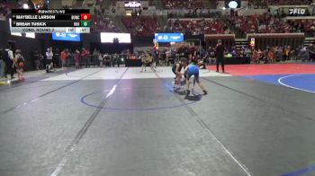 73 lbs Cons. Round 2 - Breah Tusick, Ennis Wrestling Club vs Maybelle Larson, Big Game Wrestling Club MT