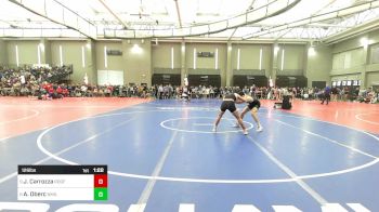 126 lbs Round Of 16 - John Carrozza, Ridgefield vs Alex Oberc, New Milford