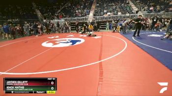67 lbs Champ. Round 1 - Knox Mathis, Cowboy Kids Wrestling Club vs Jayden Gillett, Powell Wrestling Club