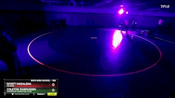 160 lbs Quarterfinal - Coleton Rasmussen, Champions Wrestling Club vs Wyatt Madalena, Hammer
