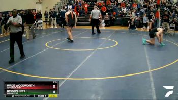 215 lbs Quarterfinal - Bryson Getz, Akron Svsm vs Wade Woodworth, Jefferson Area