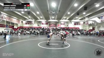 150 lbs Cons. Round 2 - Johnny Stoner, Aptos vs Dominic Andrini, Junipero Serra
