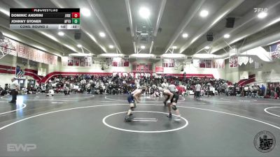 150 lbs Cons. Round 2 - Johnny Stoner, Aptos vs Dominic Andrini, Junipero Serra