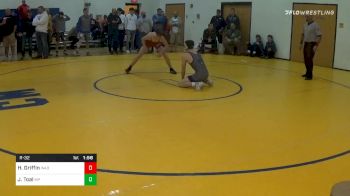 132 lbs Prelims - Hunter Griffin, Wadsworth-OH vs James Toal, Malvern Prep